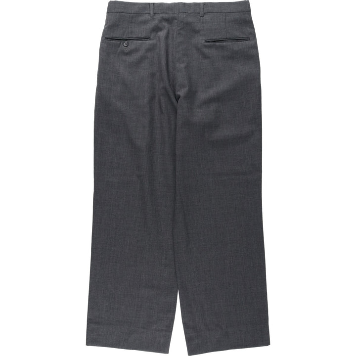 Vintage two-pleat slacks for men, size W34 unclear gray type Vintage Second Hand