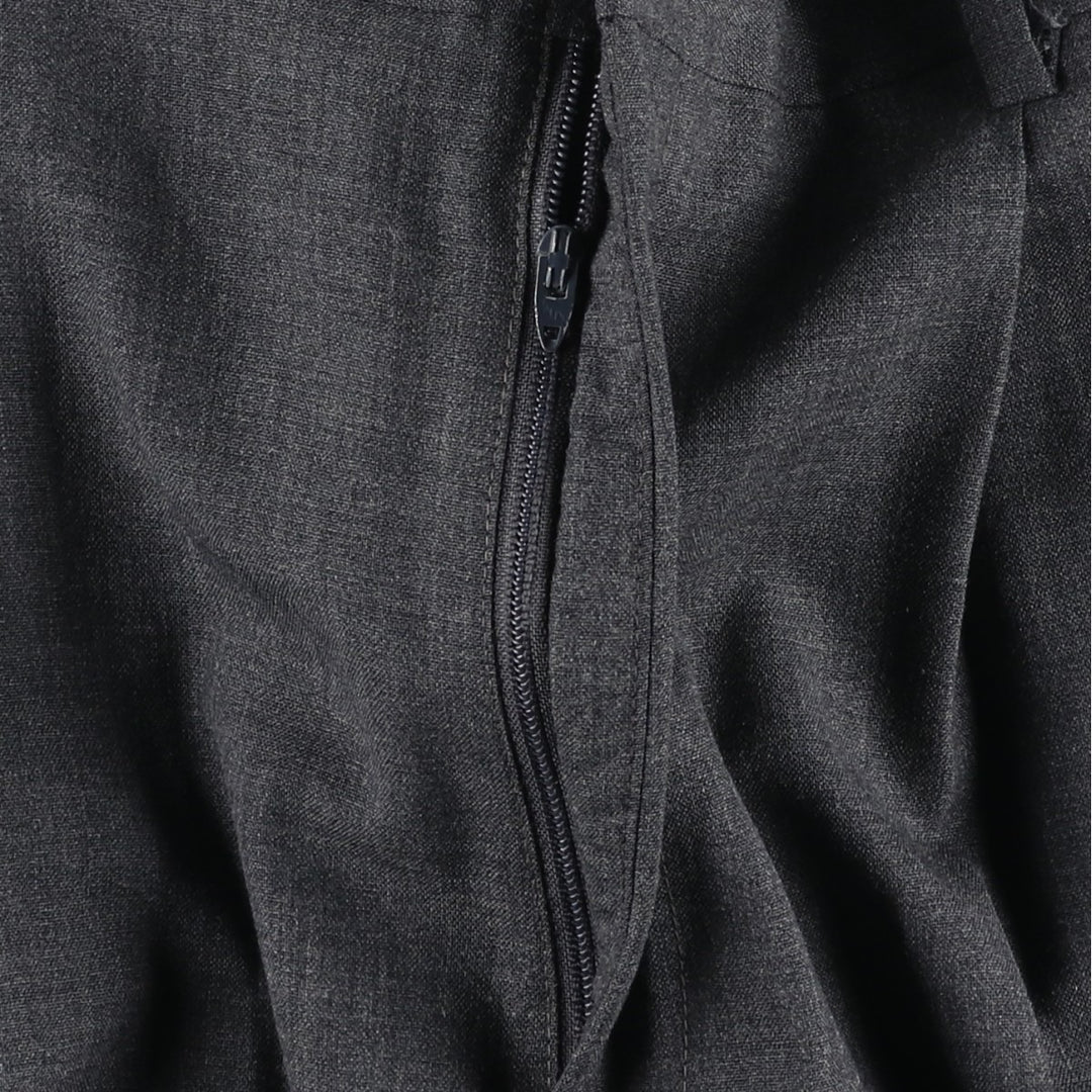Vintage two-pleat slacks for men, size W34 unclear gray type Vintage Second Hand