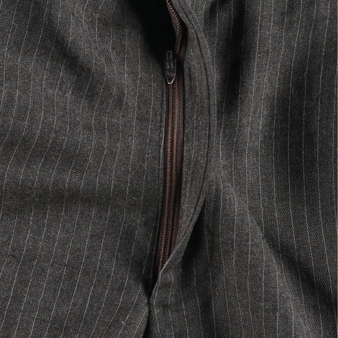 Stripe Pattern Slacks Pants Men's W32 Vintage unclear gray type Vintage Second Hand