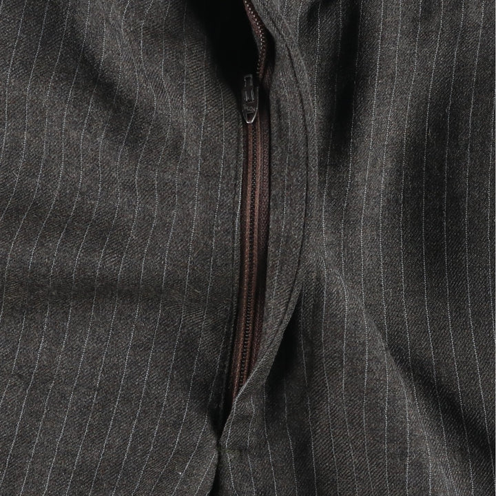Stripe Pattern Slacks Pants Men's W32 Vintage unclear gray type Vintage Second Hand