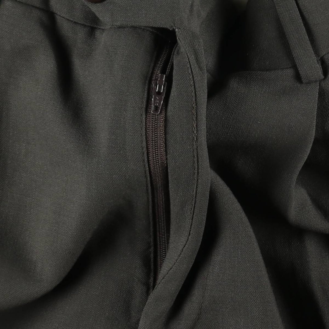 Mezzrow Wool Trousers, Slacks, Men's Size W34 (approx.) wool green type Vintage Second Hand