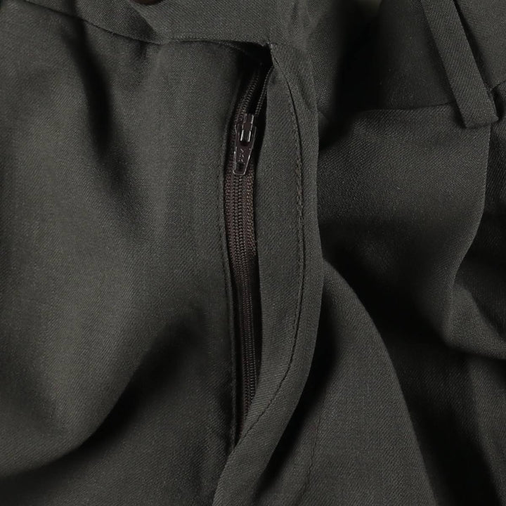 Mezzrow Wool Trousers, Slacks, Men's Size W34 (approx.) wool green type Vintage Second Hand
