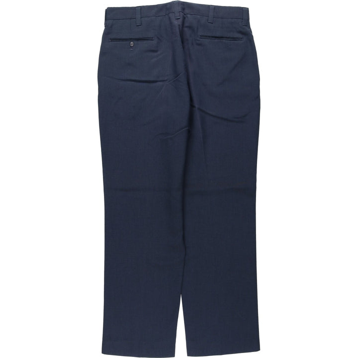 FARAH slacks pants, made in USA, men's size W34 (approx.), vintage. unclear navy blue type Vintage Second Hand