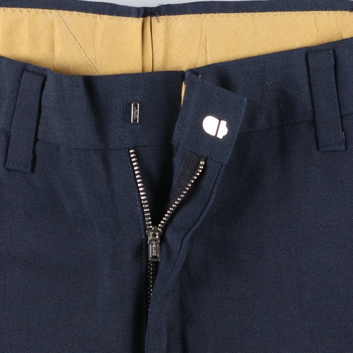 FARAH slacks pants, made in USA, men's size W34 (approx.), vintage. unclear navy blue type Vintage Second Hand