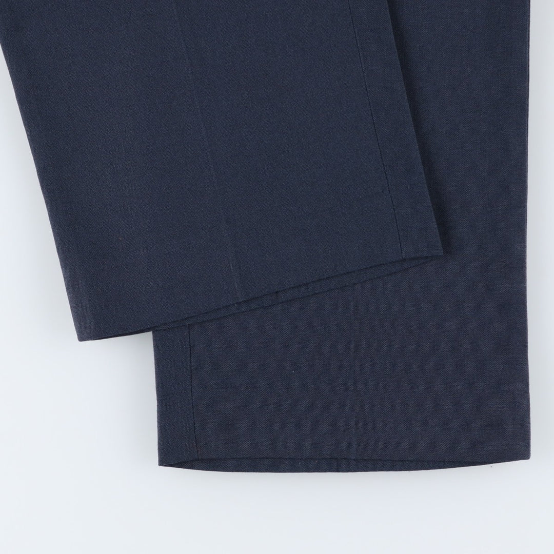 FARAH slacks pants, made in USA, men's size W34 (approx.), vintage. unclear navy blue type Vintage Second Hand