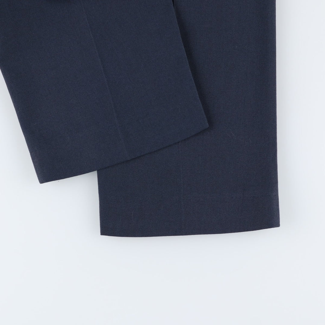 FARAH slacks pants, made in USA, men's size W34 (approx.), vintage. unclear navy blue type Vintage Second Hand