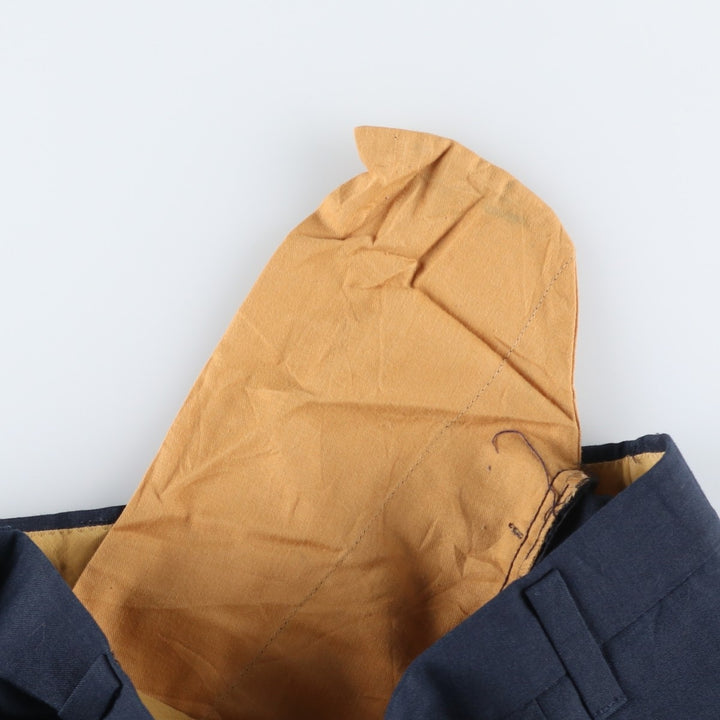 FARAH slacks pants, made in USA, men's size W34 (approx.), vintage. unclear navy blue type Vintage Second Hand