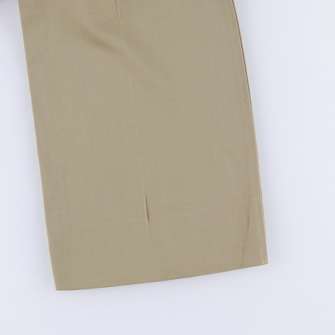 METROPOLITAN Wool Trousers, Slacks, Men's, Size W34 (approx.), Vintage wool Khaki type Vintage Second Hand