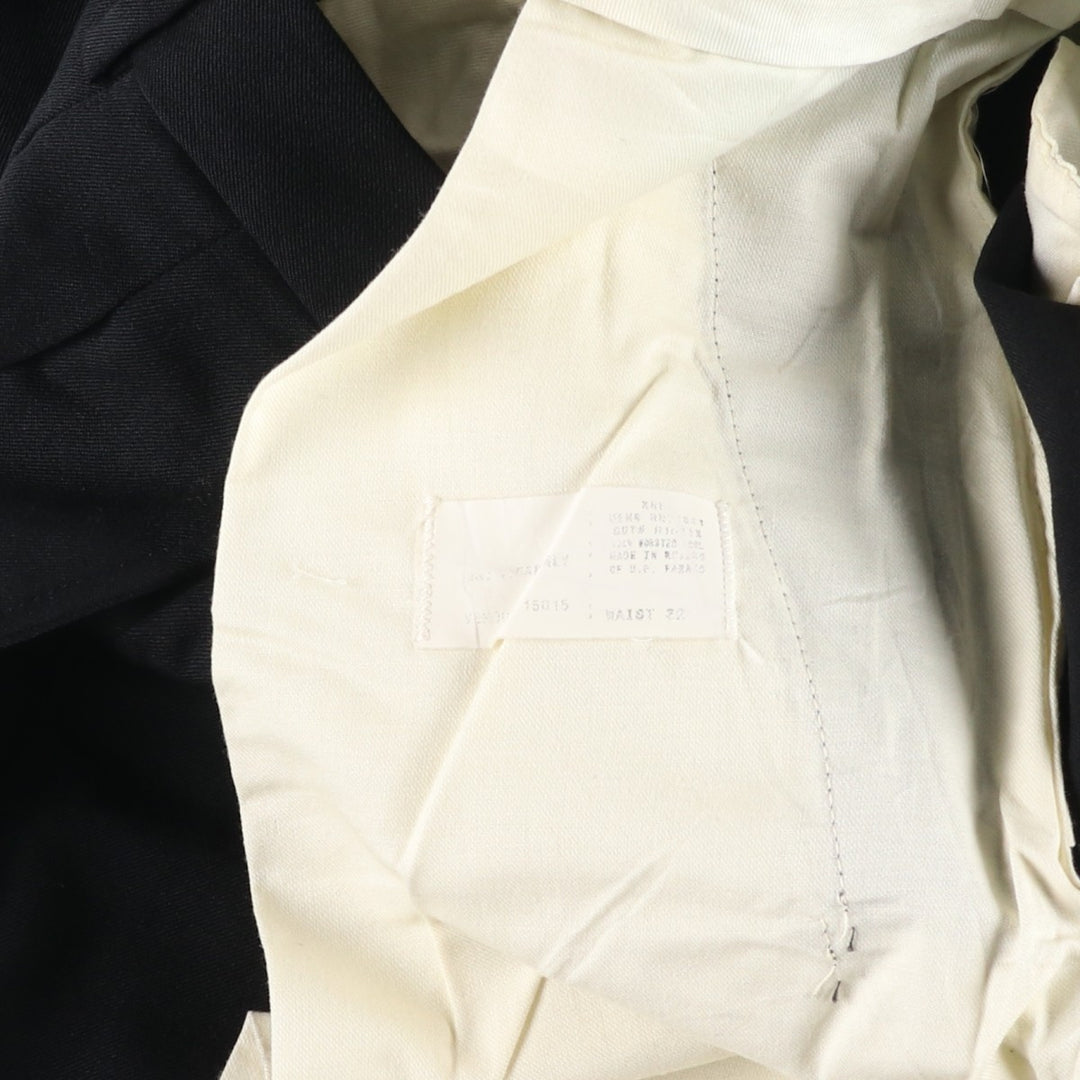 LLBean two-pleat slacks, men's size W33 (approx.), vintage. unclear black type Vintage Second Hand