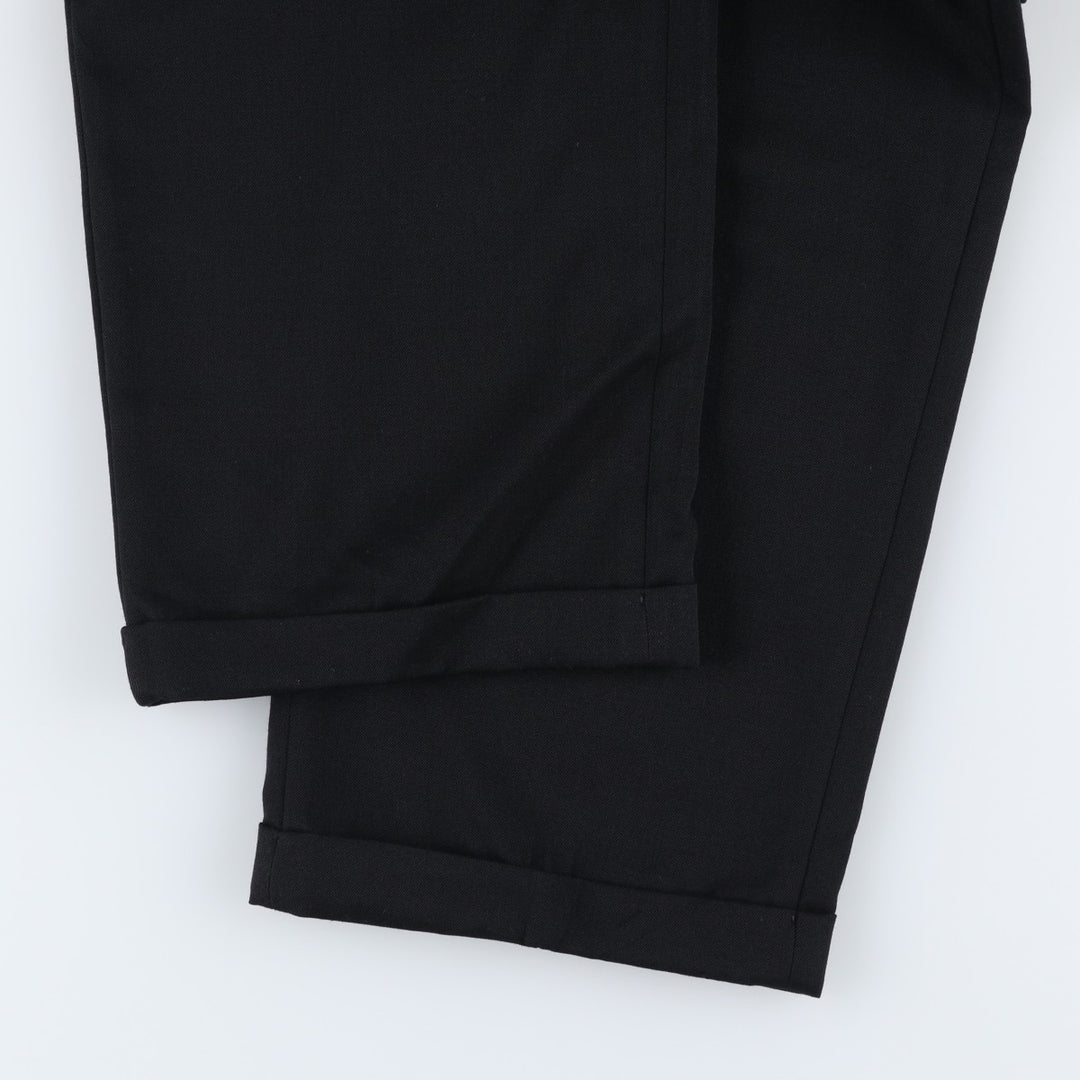 LLBean two-pleat slacks, men's size W33 (approx.), vintage. unclear black type Vintage Second Hand