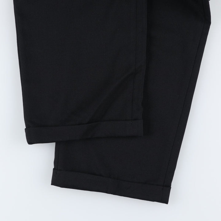LLBean two-pleat slacks, men's size W33 (approx.), vintage. unclear black type Vintage Second Hand