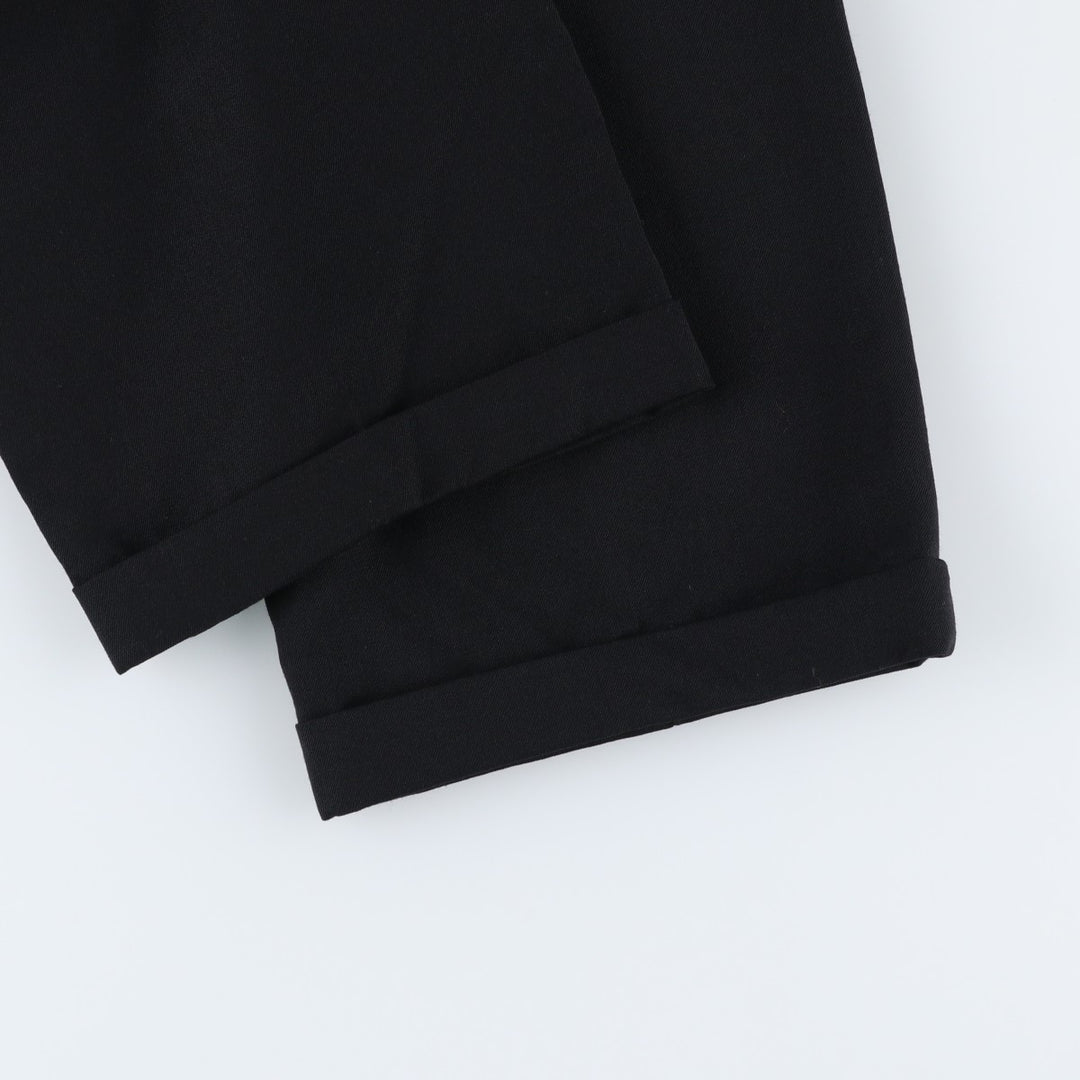 LLBean two-pleat slacks, men's size W33 (approx.), vintage. unclear black type Vintage Second Hand