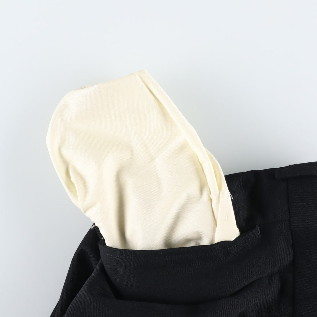 LLBean two-pleat slacks, men's size W33 (approx.), vintage. unclear black type Vintage Second Hand