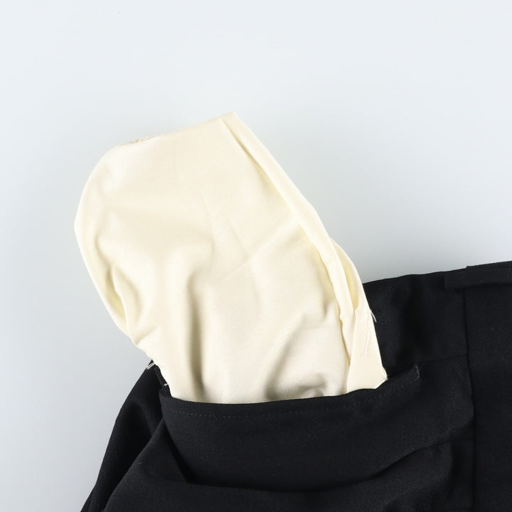 LLBean two-pleat slacks, men's size W33 (approx.), vintage. unclear black type Vintage Second Hand