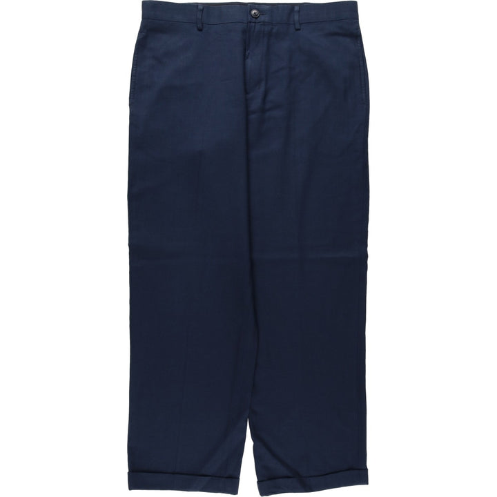 LLBean CLASSIC FIT Wool Pants, Men's Size W37 (approx.) wool navy blue type Vintage Second Hand