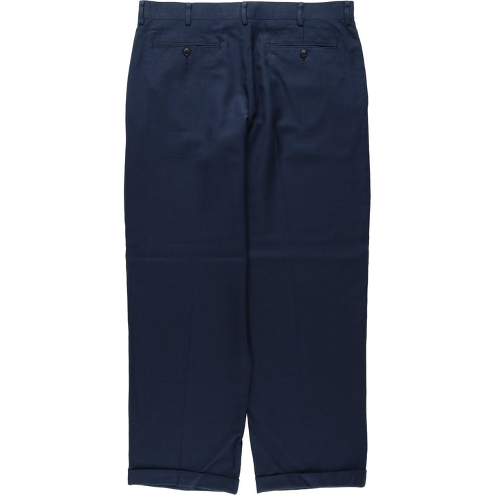LLBean CLASSIC FIT Wool Pants, Men's Size W37 (approx.) wool navy blue type Vintage Second Hand
