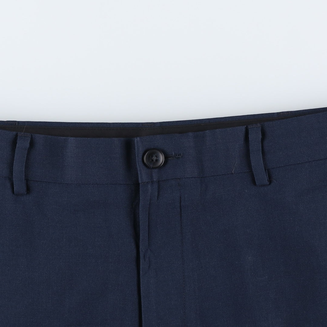 LLBean CLASSIC FIT Wool Pants, Men's Size W37 (approx.) wool navy blue type Vintage Second Hand
