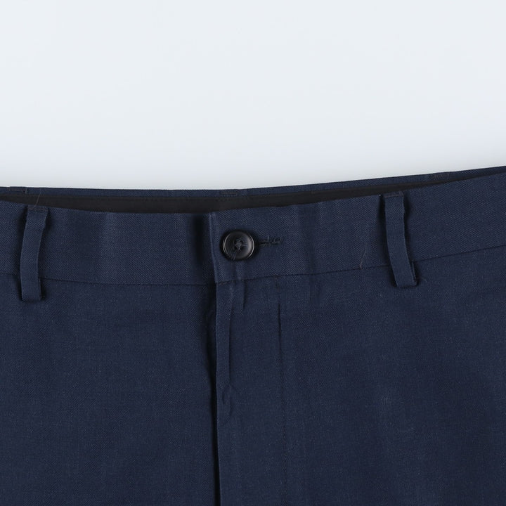 LLBean CLASSIC FIT Wool Pants, Men's Size W37 (approx.) wool navy blue type Vintage Second Hand