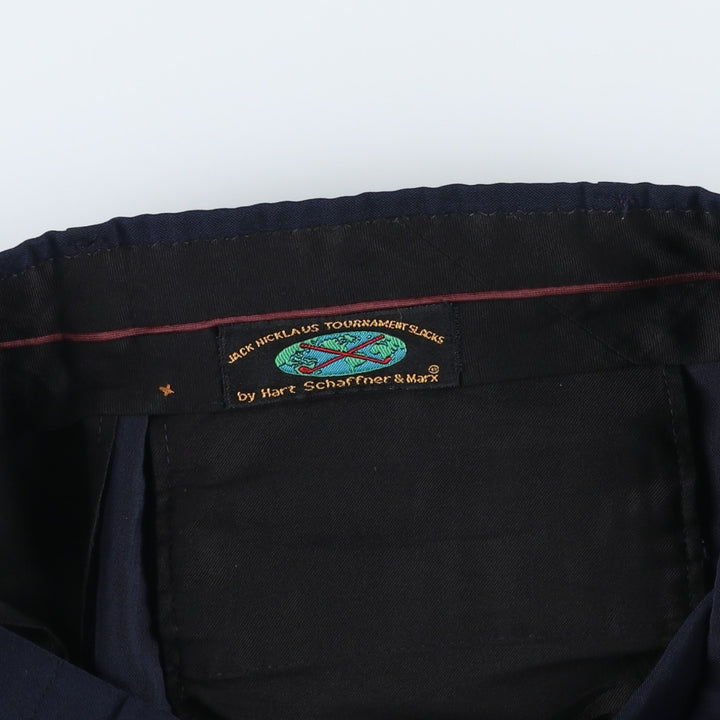Hart Schaffner and Marx Jack Nicklaus Tournament Slacks, Men's W34 (approx.), Vintage. unclear navy blue type Vintage Second Hand