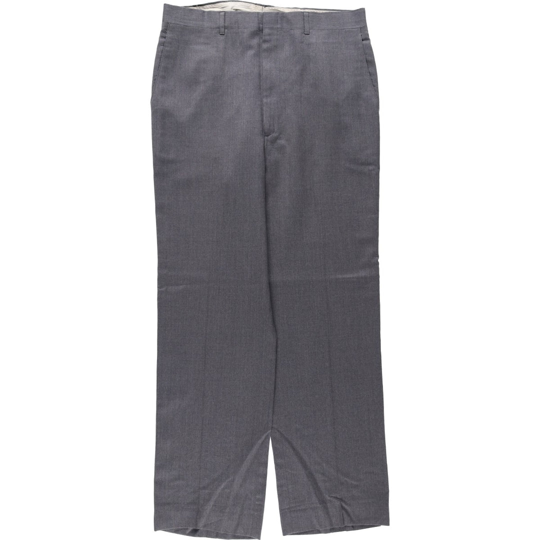 Haggar Imperial Wool Trousers/Slacks, Men's Size W34 (approx.) wool gray type Vintage Second Hand
