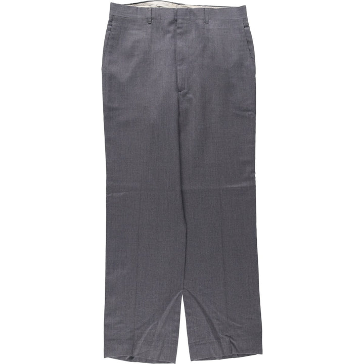 Haggar Imperial Wool Trousers/Slacks, Men's Size W34 (approx.) wool gray type Vintage Second Hand