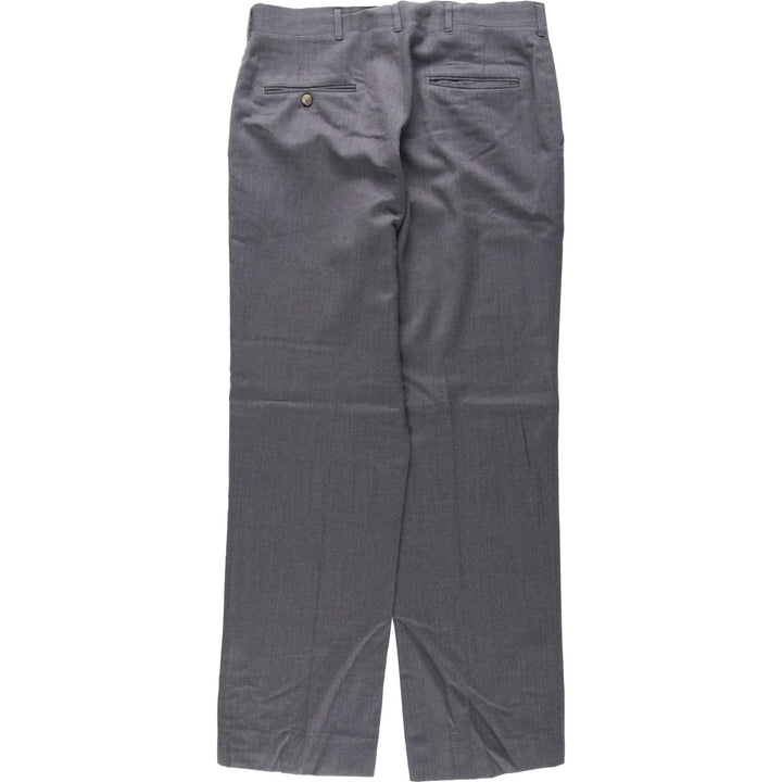 Haggar Imperial Wool Trousers/Slacks, Men's Size W34 (approx.) wool gray type Vintage Second Hand