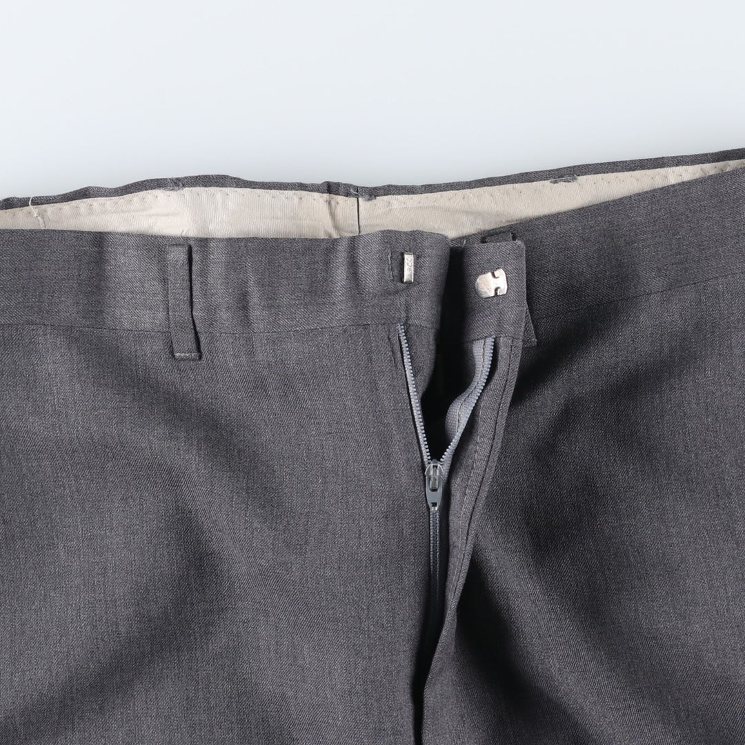 Haggar Imperial Wool Trousers/Slacks, Men's Size W34 (approx.) wool gray type Vintage Second Hand