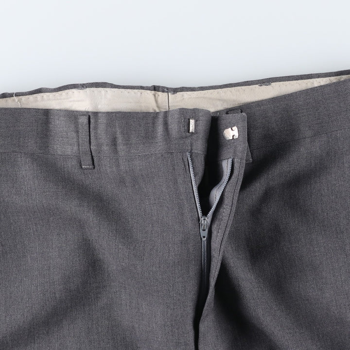 Haggar Imperial Wool Trousers/Slacks, Men's Size W34 (approx.) wool gray type Vintage Second Hand