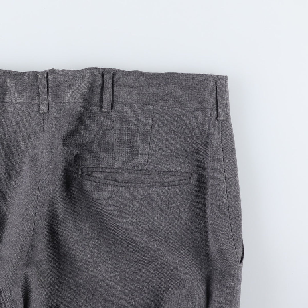 Haggar Imperial Wool Trousers/Slacks, Men's Size W34 (approx.) wool gray type Vintage Second Hand