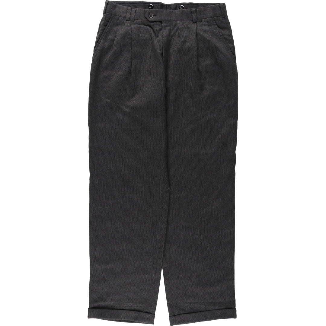 Vintage two-pleat slacks for men, size W33 unclear Charcoal Vintage Second Hand