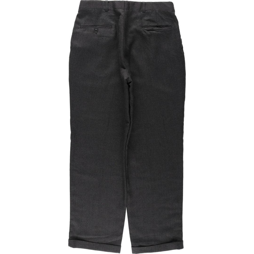 Vintage two-pleat slacks for men, size W33 unclear Charcoal Vintage Second Hand
