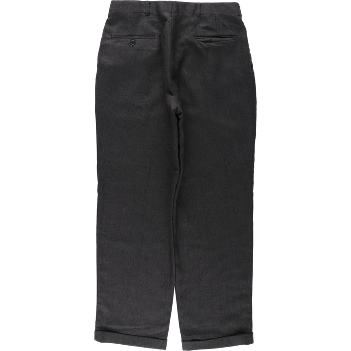 Vintage two-pleat slacks for men, size W33 unclear Charcoal Vintage Second Hand