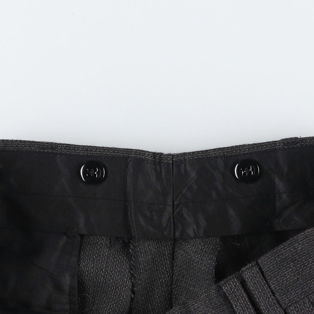 Vintage two-pleat slacks for men, size W33 unclear Charcoal Vintage Second Hand