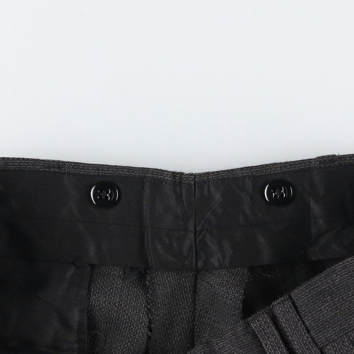 Vintage two-pleat slacks for men, size W33 unclear Charcoal Vintage Second Hand