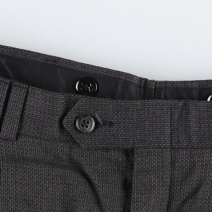 Vintage two-pleat slacks for men, size W33 unclear Charcoal Vintage Second Hand