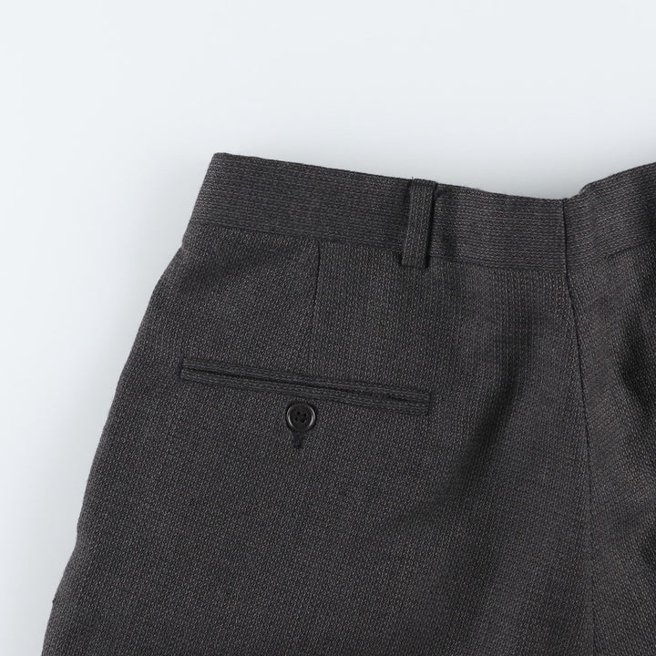Vintage two-pleat slacks for men, size W33 unclear Charcoal Vintage Second Hand