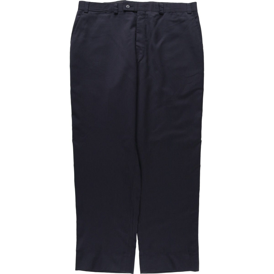Calvin Klein striped pattern slacks pants, men's size W37 (approx.) unclear navy blue type Vintage Second Hand