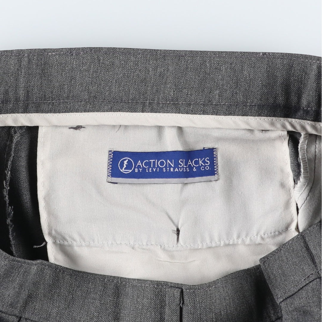 2000'S Levi's Action Slacks, Men's W34 (approx.) polyester gray type Vintage Second Hand
