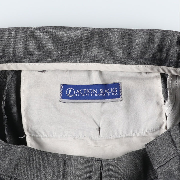 2000'S Levi's Action Slacks, Men's W34 (approx.) polyester gray type Vintage Second Hand