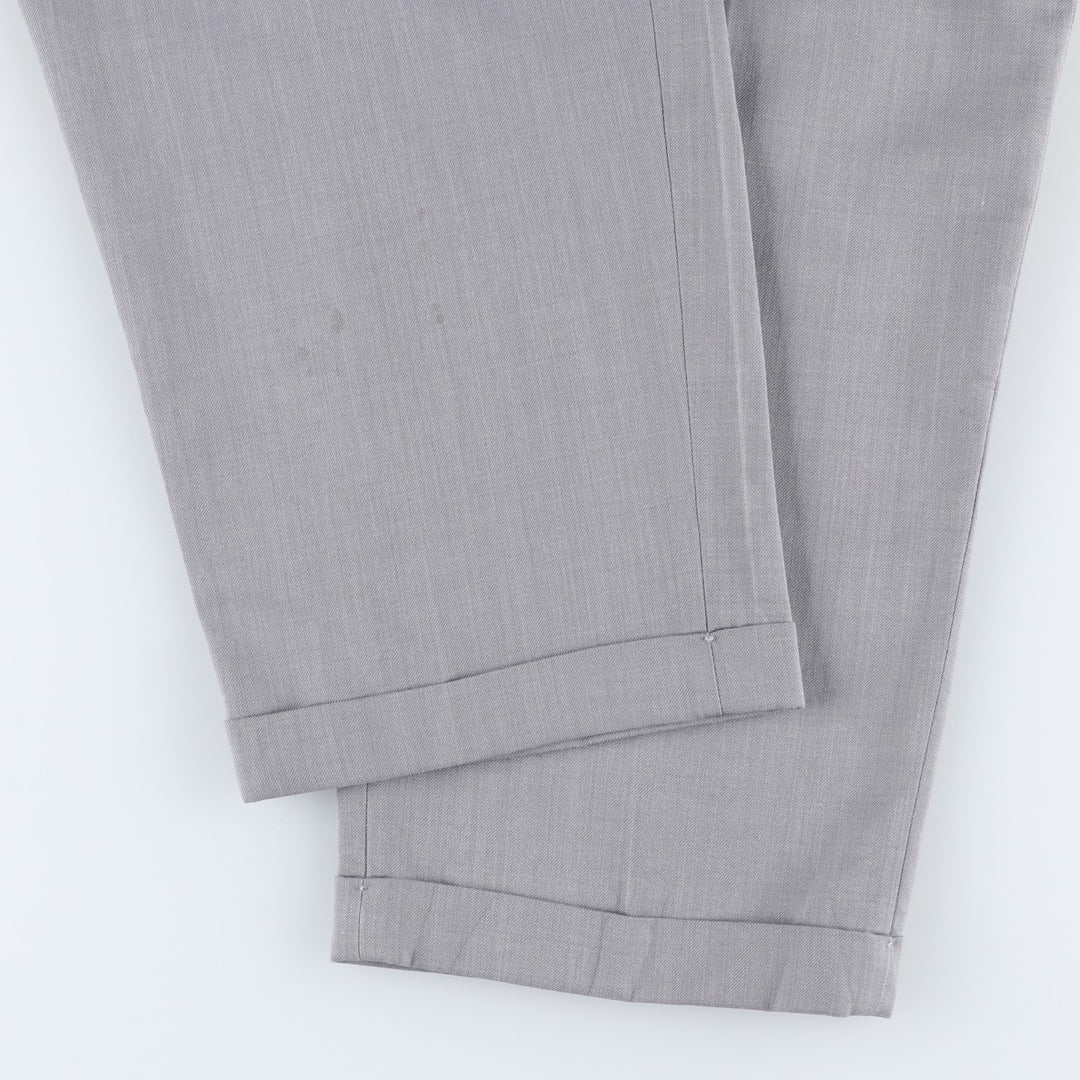 1990'S Levi's SLATES ORIGINAL FIT Two-Pleat Slacks Pants, Men's Size W34 (approx.), Vintage polyester gray type Vintage Second Hand