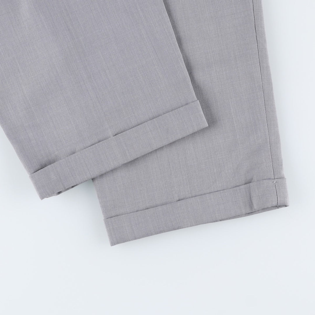 1990'S Levi's SLATES ORIGINAL FIT Two-Pleat Slacks Pants, Men's Size W34 (approx.), Vintage polyester gray type Vintage Second Hand