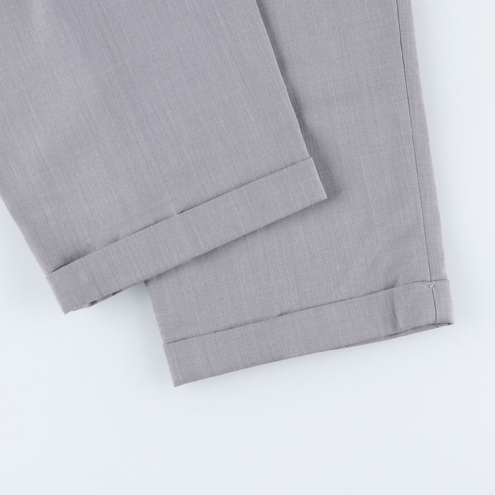 1990'S Levi's SLATES ORIGINAL FIT Two-Pleat Slacks Pants, Men's Size W34 (approx.), Vintage polyester gray type Vintage Second Hand