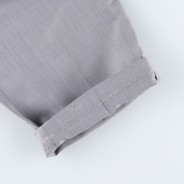 1990'S Levi's SLATES ORIGINAL FIT Two-Pleat Slacks Pants, Men's Size W34 (approx.), Vintage polyester gray type Vintage Second Hand