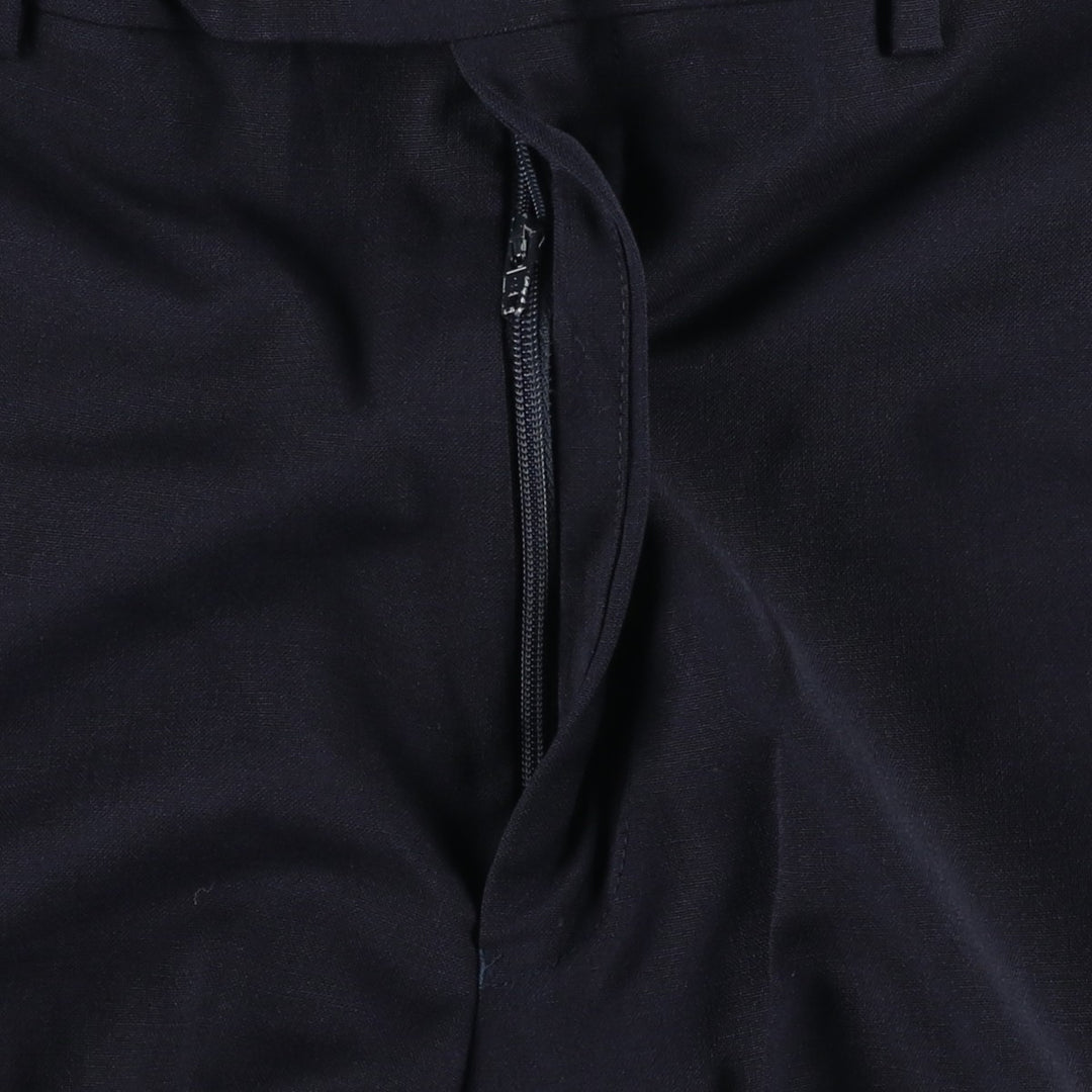 Ralph Lauren LAUREN wool trousers/slacks for men, size W35 (approx.) wool navy blue type Vintage Second Hand