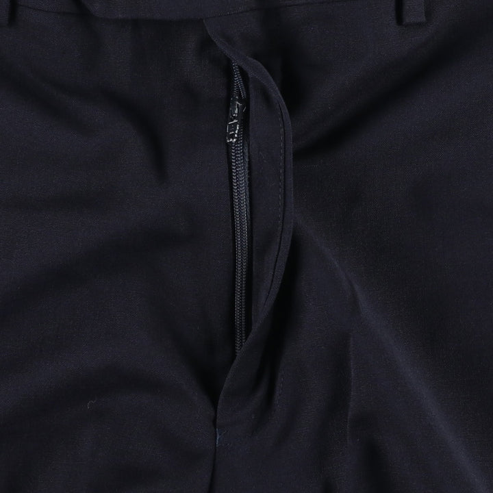 Ralph Lauren LAUREN wool trousers/slacks for men, size W35 (approx.) wool navy blue type Vintage Second Hand