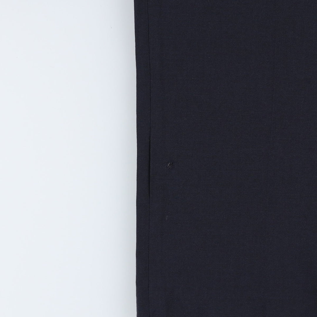 Ralph Lauren LAUREN wool trousers/slacks for men, size W35 (approx.) wool navy blue type Vintage Second Hand