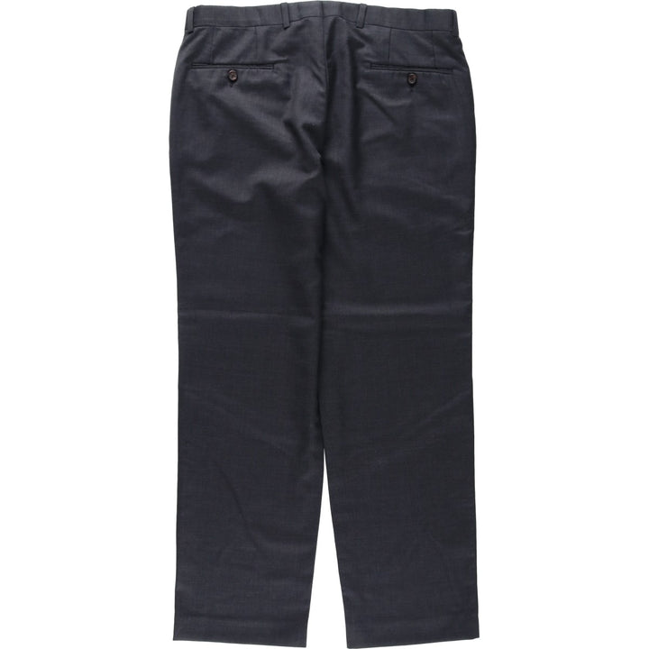 Ralph Lauren wool trousers/slacks, made in Canada, men's size W35 (approx.). wool Charcoal Vintage Second Hand