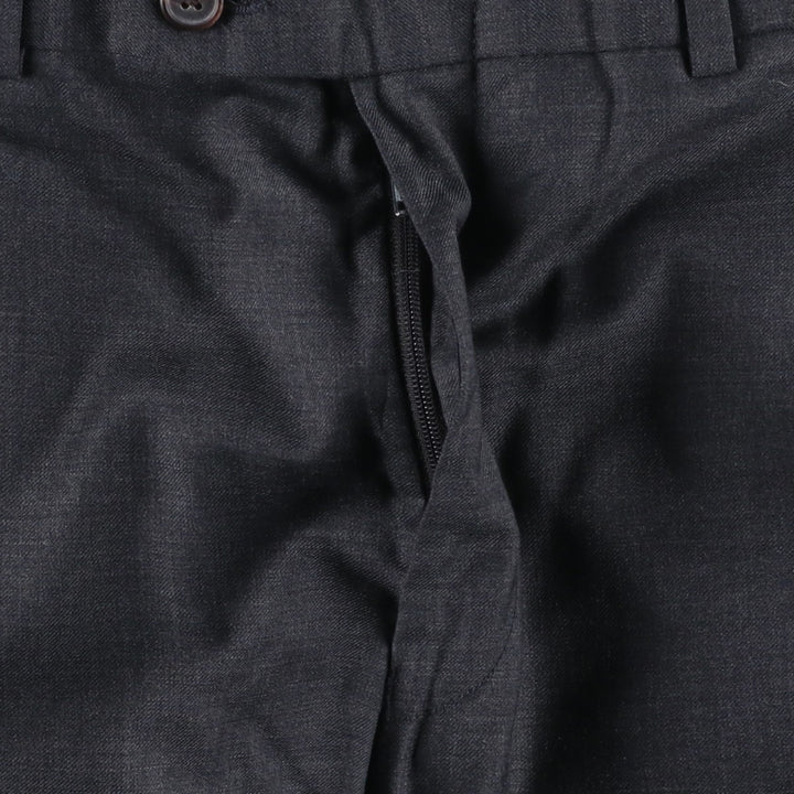 Ralph Lauren wool trousers/slacks, made in Canada, men's size W35 (approx.). wool Charcoal Vintage Second Hand