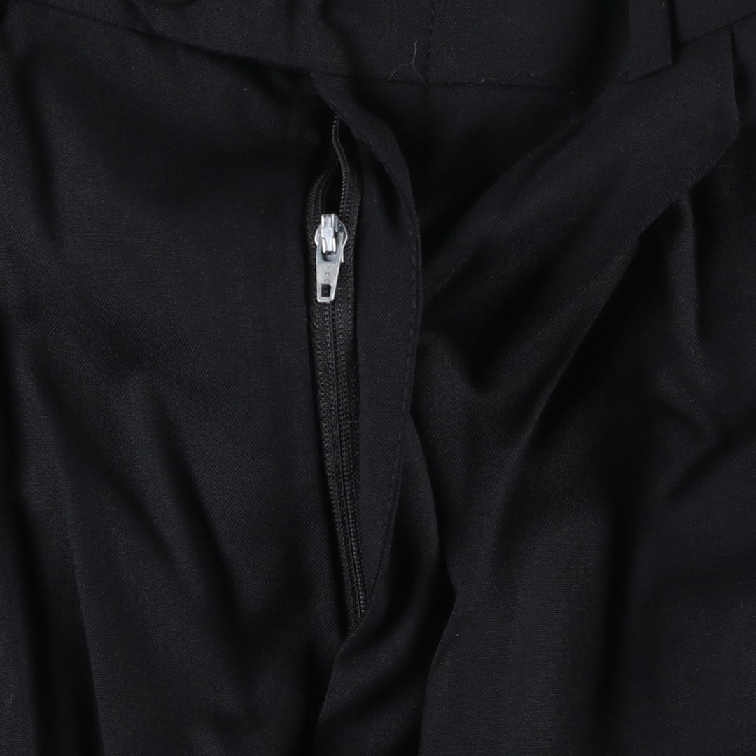 Ralph Lauren Total Comfort two-pleat wool trousers/slacks, made in Canada, men's size W35 (approx.) wool black type Vintage Second Hand