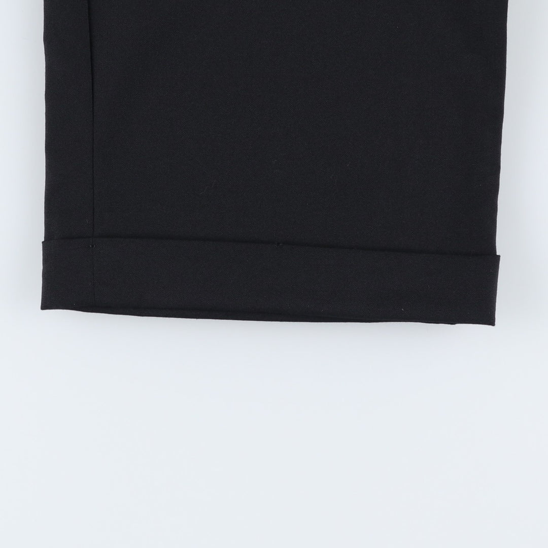 Ralph Lauren Total Comfort two-pleat wool trousers/slacks, made in Canada, men's size W35 (approx.) wool black type Vintage Second Hand